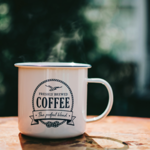 mug with detailed design engraved